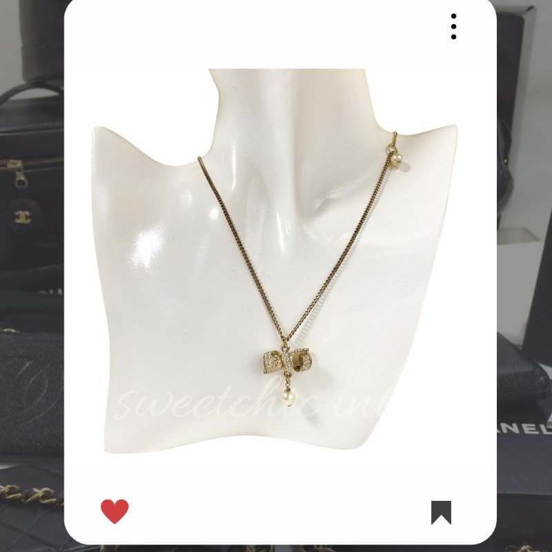 💖 10 月新品上架 🔥💖 ✨超美新到 ！香奈兒 Chanel 金色小圓牌水鑽項鍊 🔥 香奈兒熱賣款 香奈兒項鏈 CHANEL NECKLACE-3