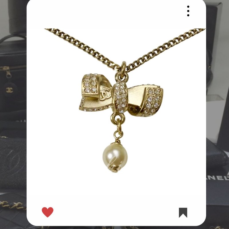 💖 10 月新品上架 🔥💖 ✨超美新到 ！香奈兒 Chanel 金色小圓牌水鑽項鍊 🔥 香奈兒熱賣款 香奈兒項鏈 CHANEL NECKLACE-5