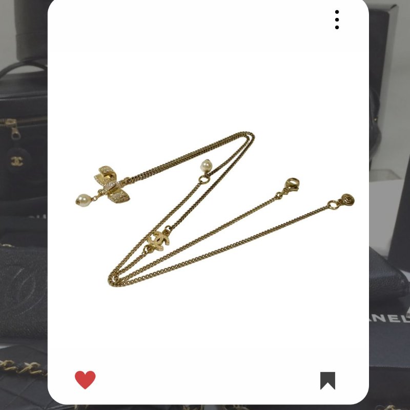 💖 10 月新品上架 🔥💖 ✨超美新到 ！香奈兒 Chanel 金色小圓牌水鑽項鍊 🔥 香奈兒熱賣款 香奈兒項鏈 CHANEL NECKLACE-8