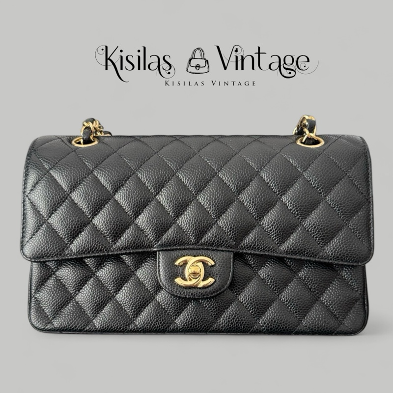 Chanel Caviar CF25金扣-0