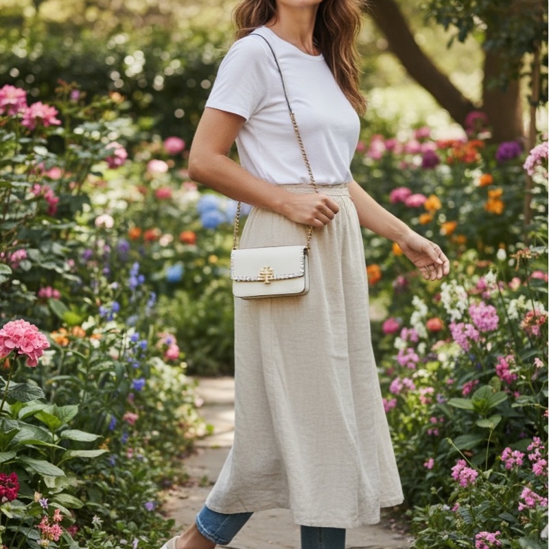 TB Tory Burch 空心圓角WOC包 / 邊編織包-8