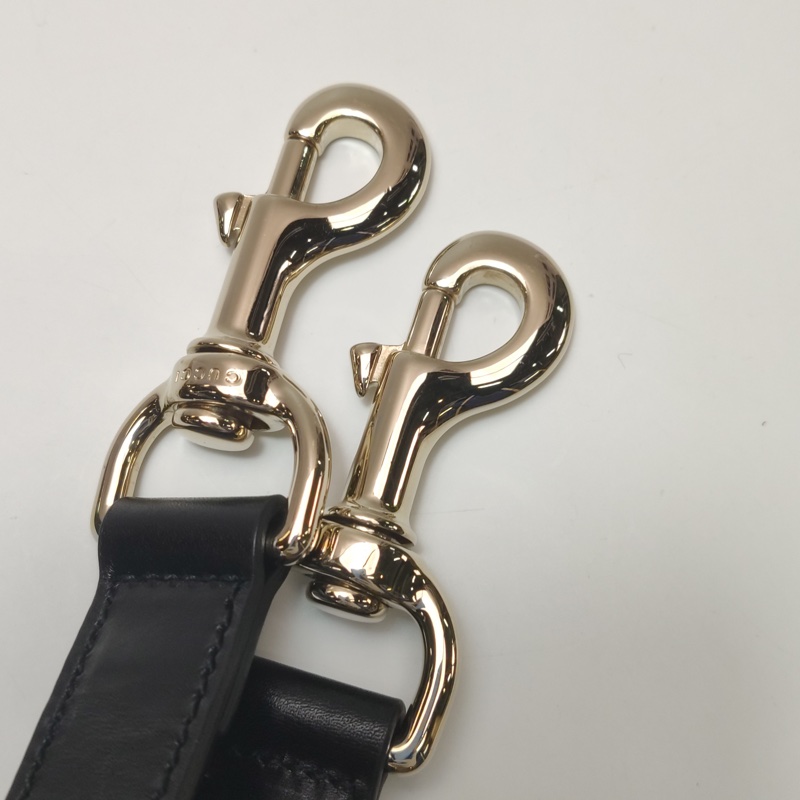 Gucci 古馳 黑色老花全皮 電腦公事包 手提包 肩背包-12