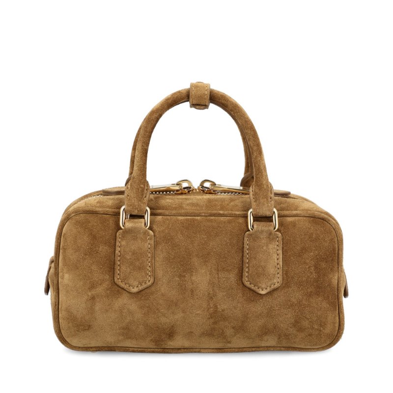 🎉新品好折扣✨Miu Miu 5BB142 Arcadie 小款 軟墊麂皮包   橄欖綠-8