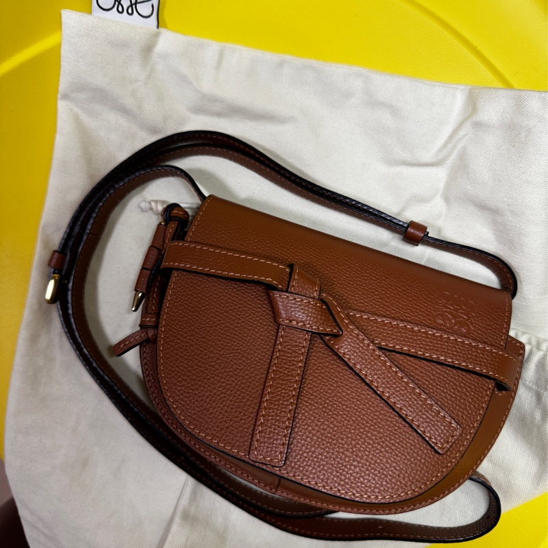 🔥Loewe mini gate馬鞍包荔枝牛皮（胡桃色）-5