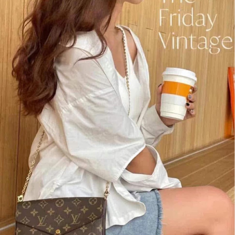 💥 Louis vuitton經典老花FELICIE POCHETTE 三合一 鍊條包（晶片款）💥-3