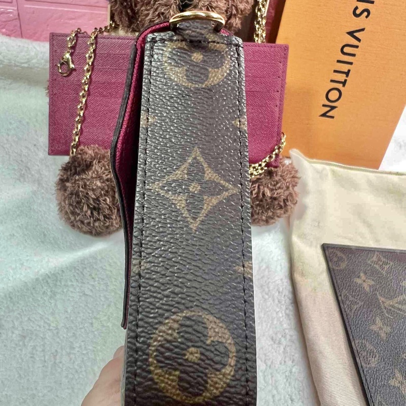 💥 Louis vuitton經典老花FELICIE POCHETTE 三合一 鍊條包（晶片款）💥-9