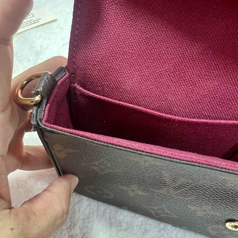 💥 Louis vuitton經典老花FELICIE POCHETTE 三合一 鍊條包（晶片款）💥-18