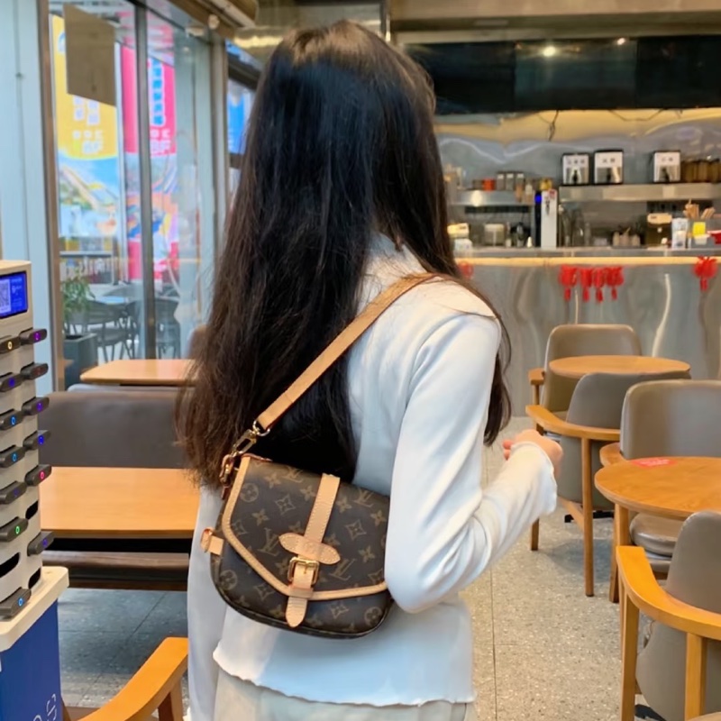 LV 原花Saumur雙子星BB 手提/肩背/斜背包-0