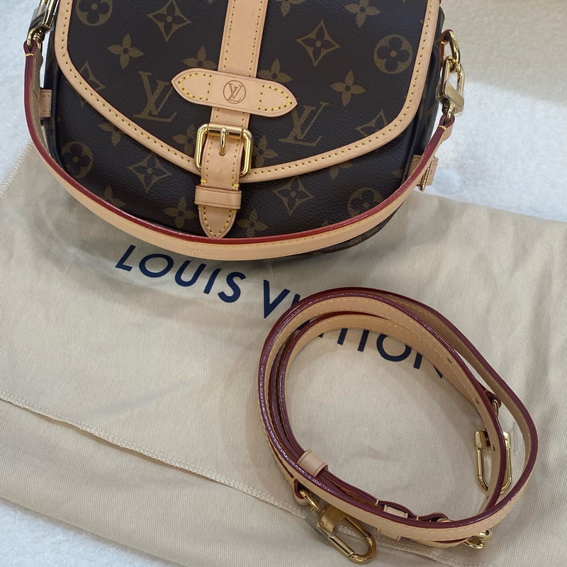 LV 原花Saumur雙子星BB 手提/肩背/斜背包-10