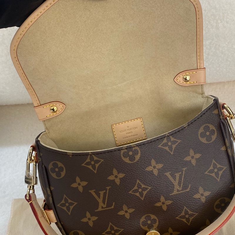 LV 原花Saumur雙子星BB 手提/肩背/斜背包-17