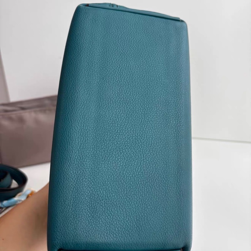 💚 hermes mini 2424  VERT BOSPHORE ( 海峽綠色 ) 金扣-6