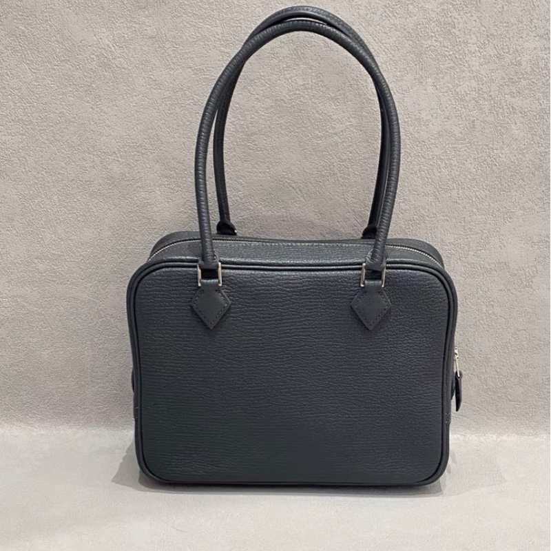 k刻2825 🩷Hermes愛馬仕mini plume20銀扣石板灰羽毛包手提包-0