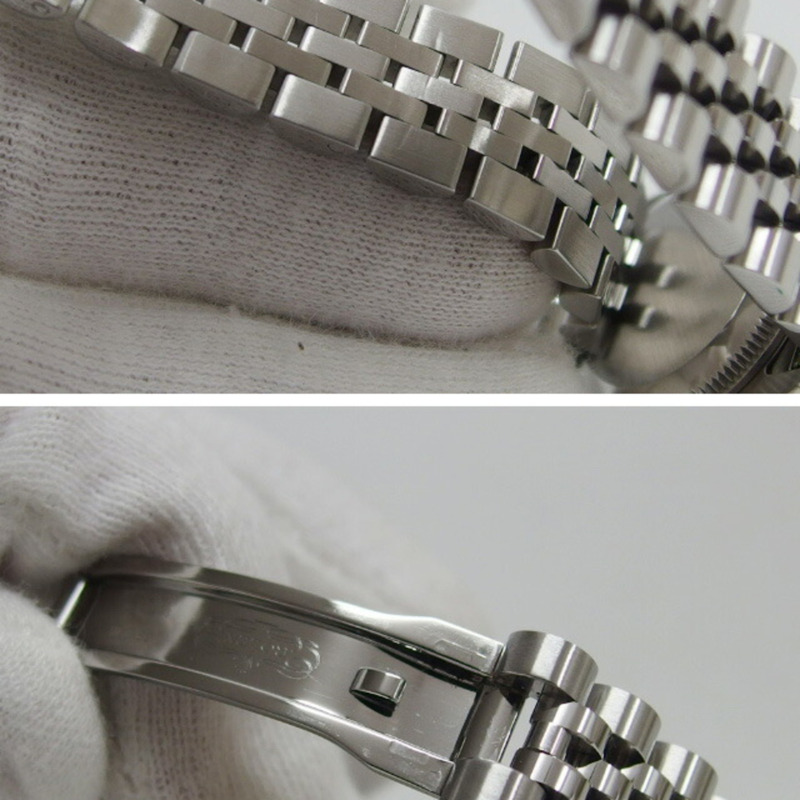 勞力士 Datejust 黑色貝殼 10P 鑽石女士手錶-9