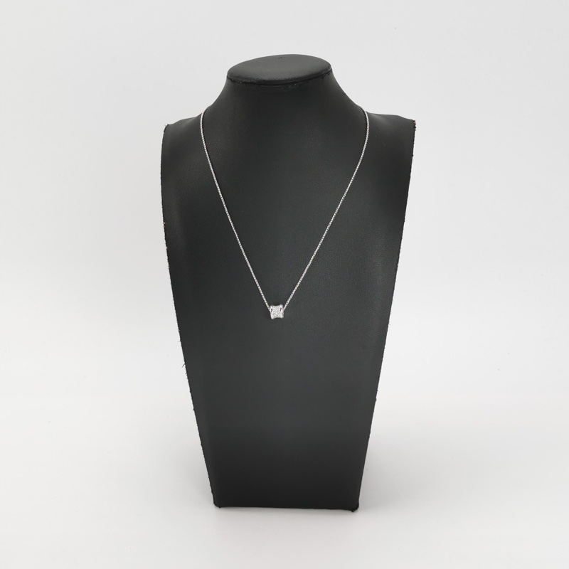 Bvlgari B.Zero118K白金鑽石螺旋造型項鍊-1