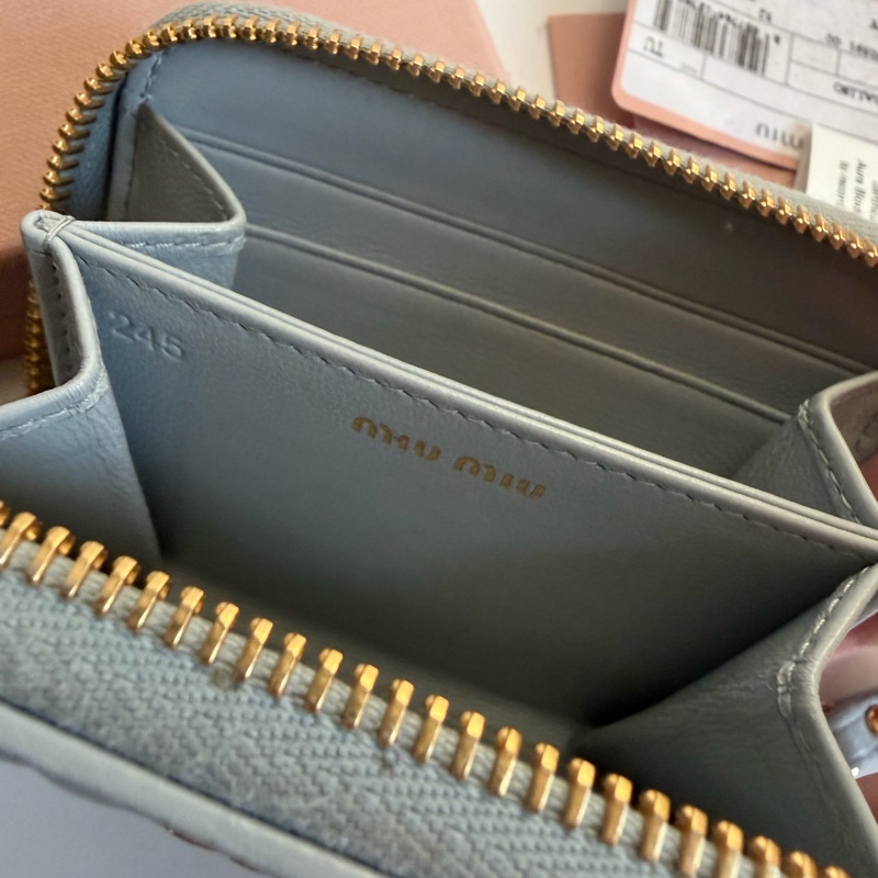 MIU MIU Matelassé 納帕皮革短銀包錢包-6