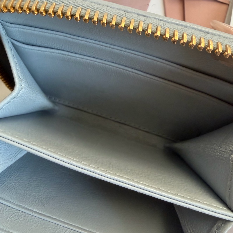 MIU MIU Matelassé 納帕皮革短銀包錢包-7