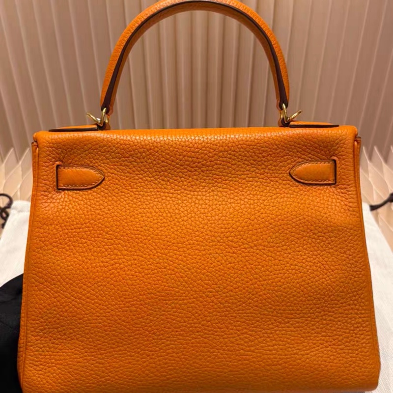 Hermes 愛馬仕Kelly28，I9杏黃色，C刻-3
