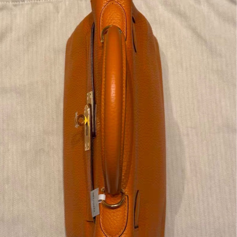 Hermes 愛馬仕Kelly28，I9杏黃色，C刻-5