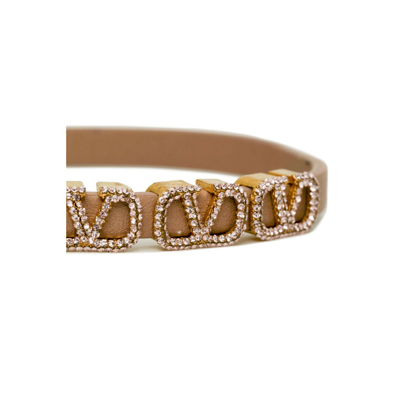 Vlogo Signature Leather 手鏈-1