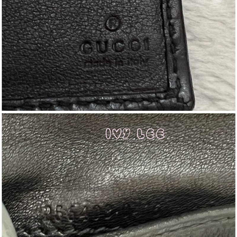 Gucci Micro Guccissima 經典黑 雙折皮夾 256408 短夾 正品 二手精品-14
