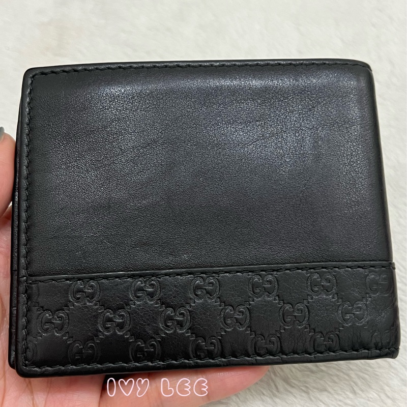 Gucci Micro Guccissima 經典黑 雙折皮夾 256408 短夾 正品 二手精品-18