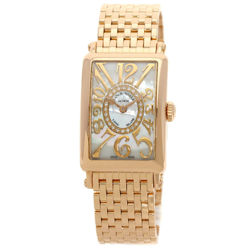 Franck Muller 902QZRELMOP CD1R 長島鑽石珍珠母貝腕錶(18K 玫瑰金/18KPG)女士腕錶-0