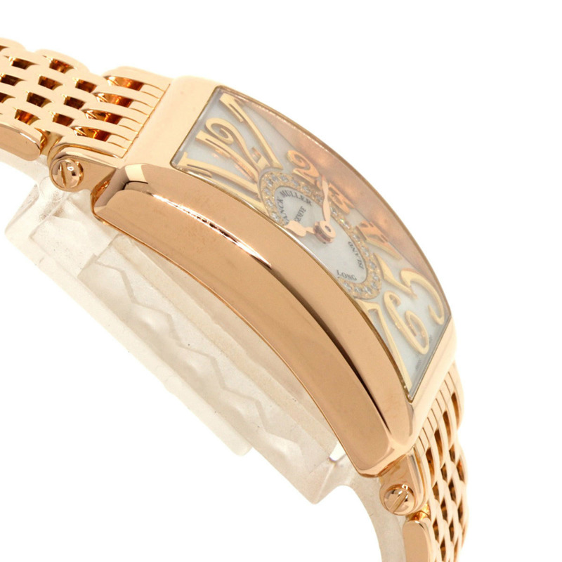Franck Muller 902QZRELMOP CD1R 長島鑽石珍珠母貝腕錶(18K 玫瑰金/18KPG)女士腕錶-5