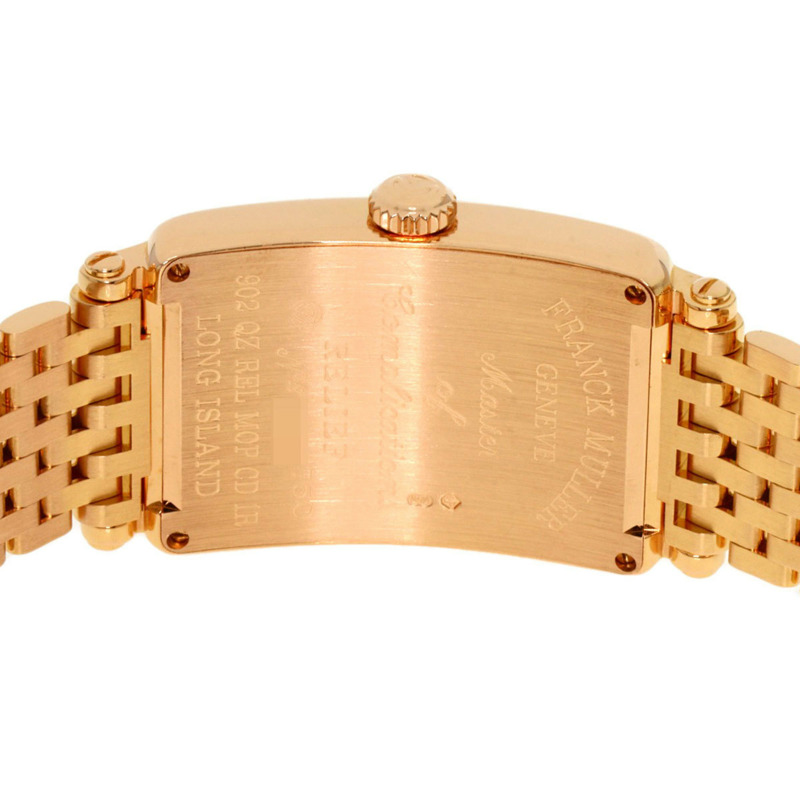 Franck Muller 902QZRELMOP CD1R 長島鑽石珍珠母貝腕錶(18K 玫瑰金/18KPG)女士腕錶-6