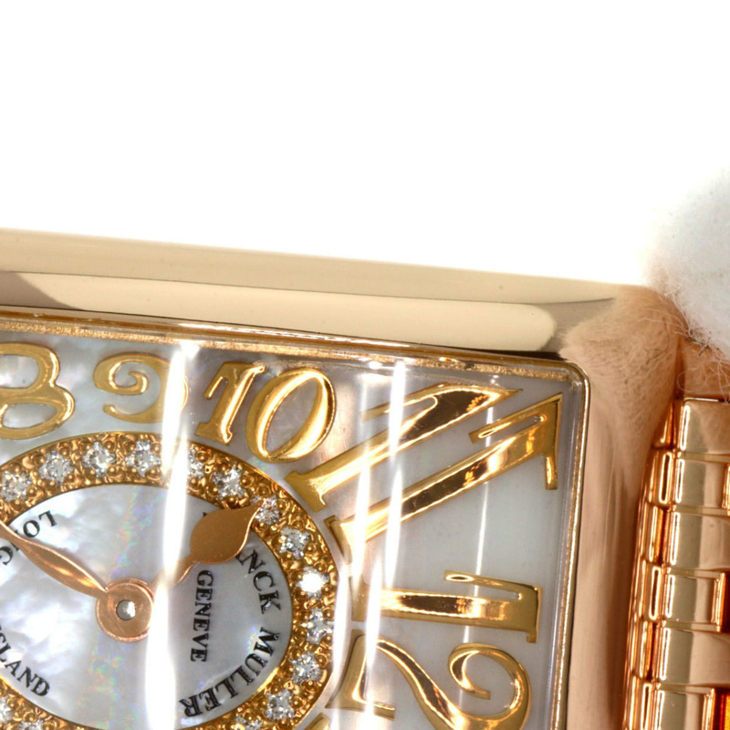 Franck Muller 902QZRELMOP CD1R 長島鑽石珍珠母貝腕錶(18K 玫瑰金/18KPG)女士腕錶-20