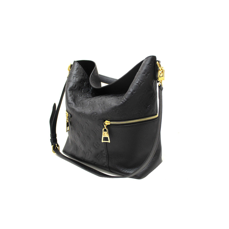 Louis Vuitton Black Monogram Empreinte Leather Melie Hobo Bag-2