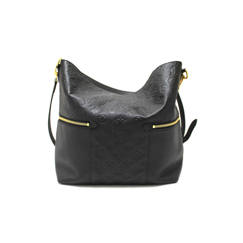 Louis Vuitton Black Monogram Empreinte Leather Melie Hobo Bag-3