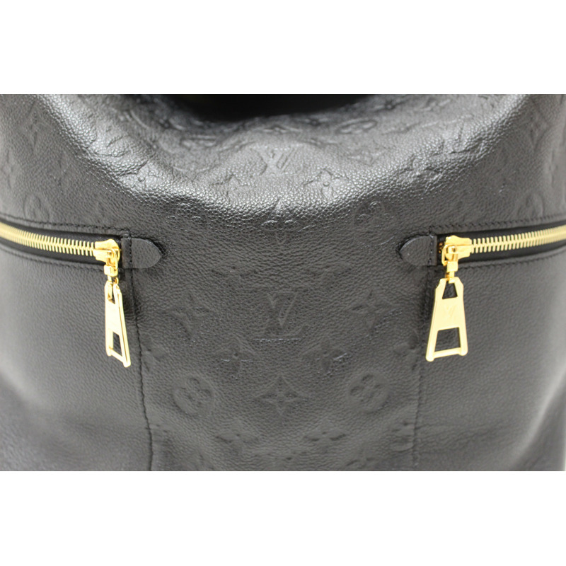 Louis Vuitton Black Monogram Empreinte Leather Melie Hobo Bag-10