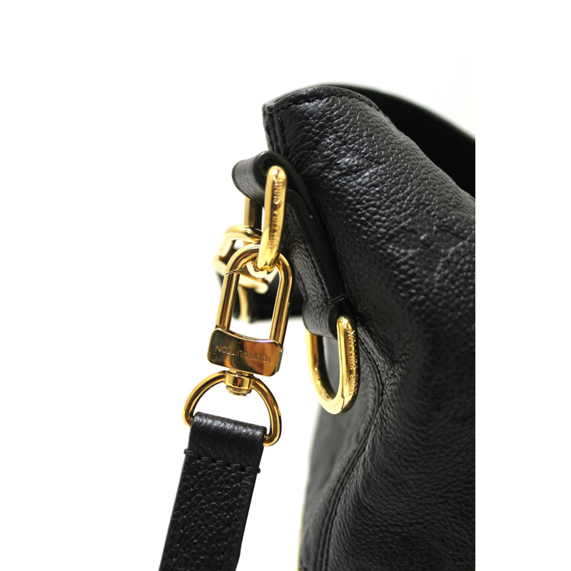 Louis Vuitton Black Monogram Empreinte Leather Melie Hobo Bag-11