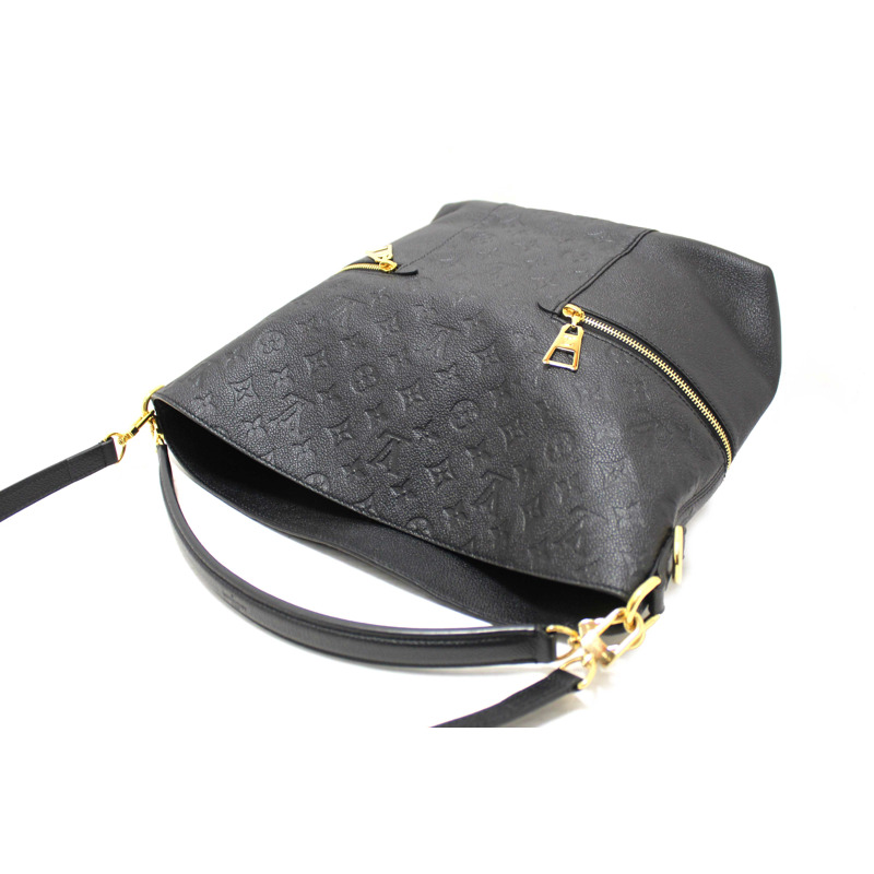Louis Vuitton Black Monogram Empreinte Leather Melie Hobo Bag-12