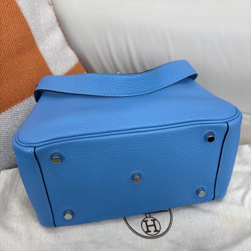 🌈Hermes🩵Lindy 26🩵天堂藍銀扣🌟99新🌈TC皮🌟-5
