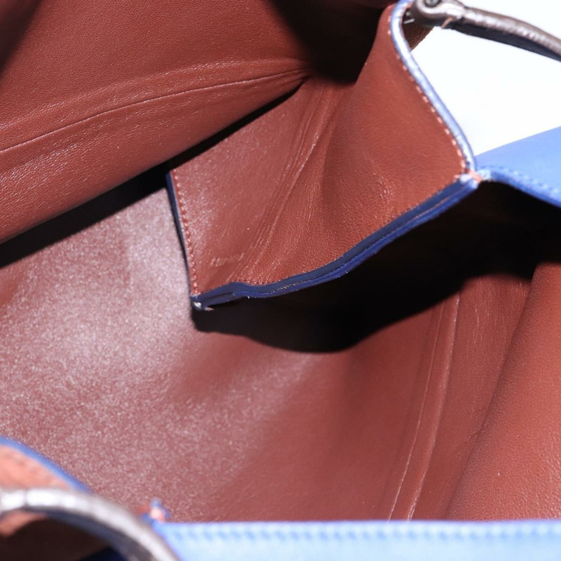 【日本直送】CELINE All Soft 皮革肩背包 藍色 黑色 銀色 正品 BA6374-16