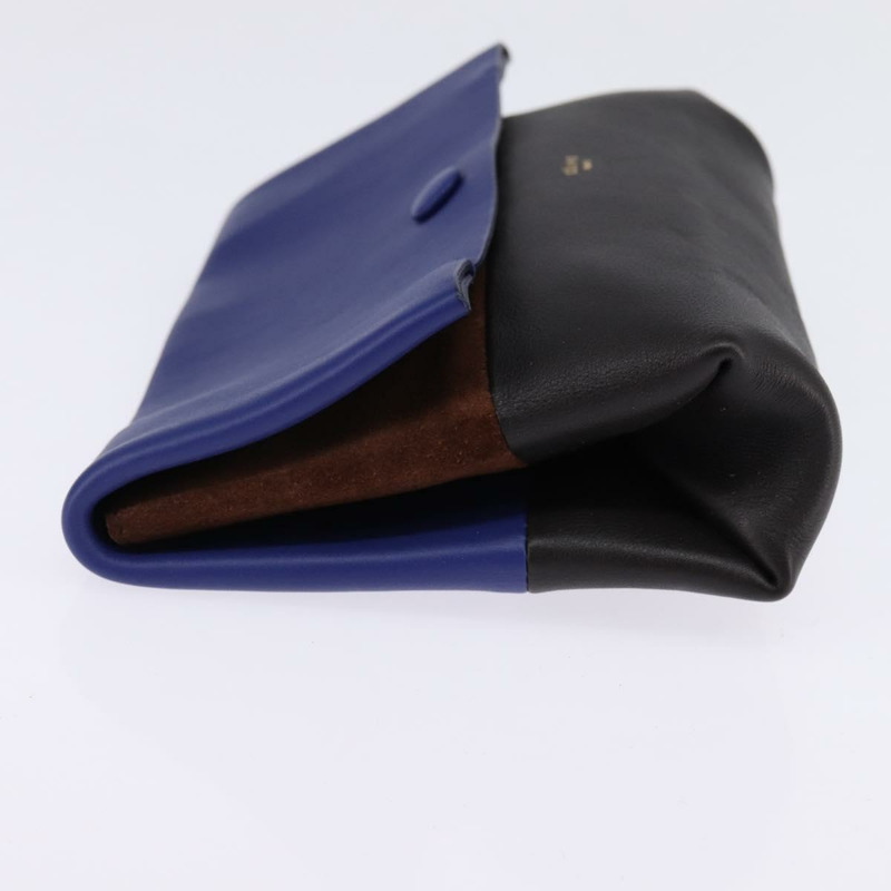 【日本直送】CELINE All Soft 皮革肩背包 藍色 黑色 銀色 正品 BA6374-20