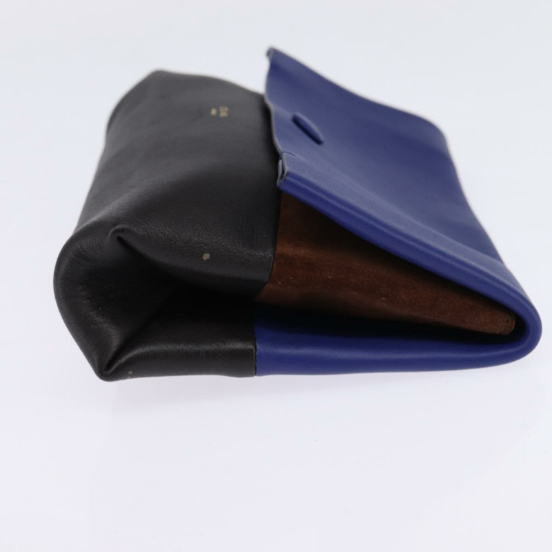 【日本直送】CELINE All Soft 皮革肩背包 藍色 黑色 銀色 正品 BA6374-21