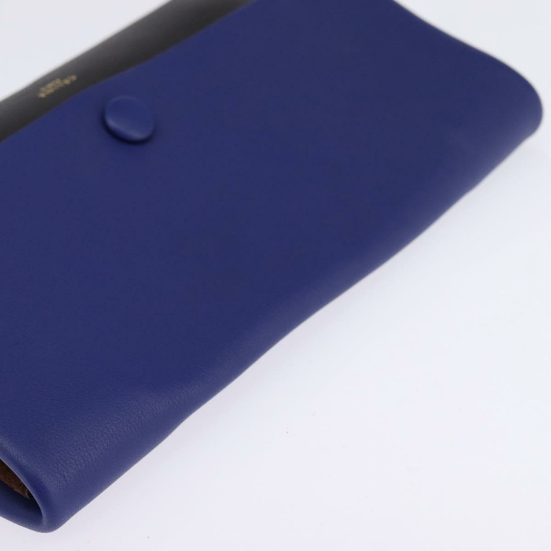 【日本直送】CELINE All Soft 皮革肩背包 藍色 黑色 銀色 正品 BA6374-22