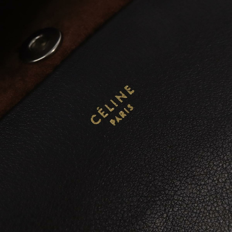 【日本直送】CELINE All Soft 皮革肩背包 藍色 黑色 銀色 正品 BA6374-23