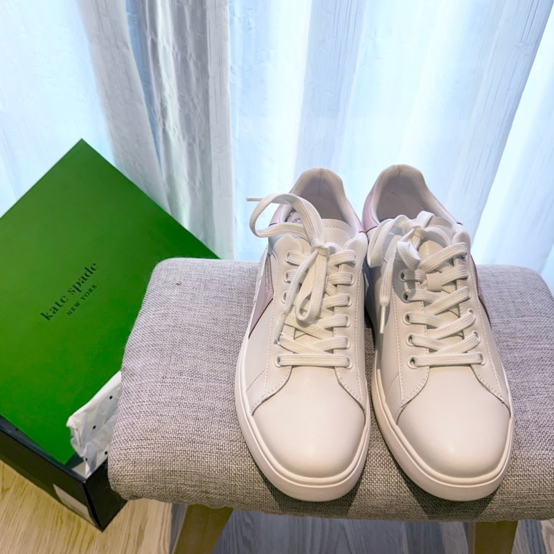 全新Kate Spade 粉色皮革小白鞋|實體店正品 👟-2