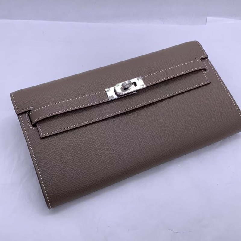 Hermes 愛馬仕 Kelly to go 大象灰 epsom 皮銀扣 z刻-1