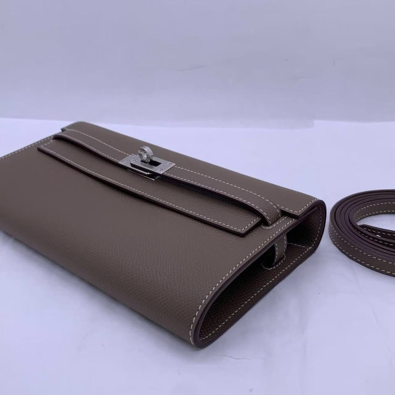 Hermes 愛馬仕 Kelly to go 大象灰 epsom 皮銀扣 z刻-3