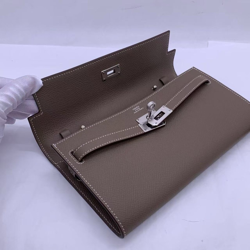 Hermes 愛馬仕 Kelly to go 大象灰 epsom 皮銀扣 z刻-5