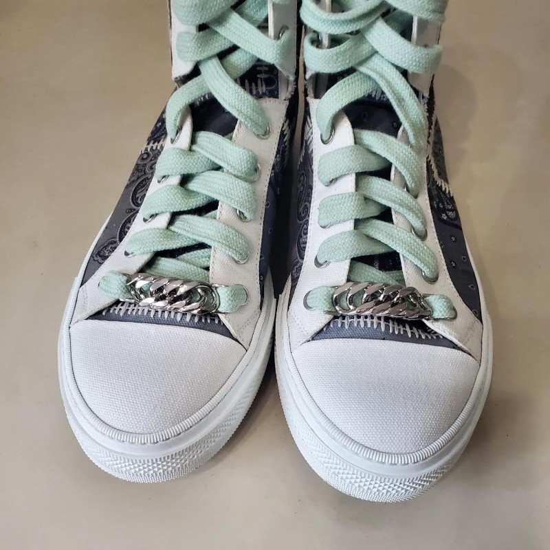 AMIRI 經典變形蟲拼接風高筒帆布鞋-2