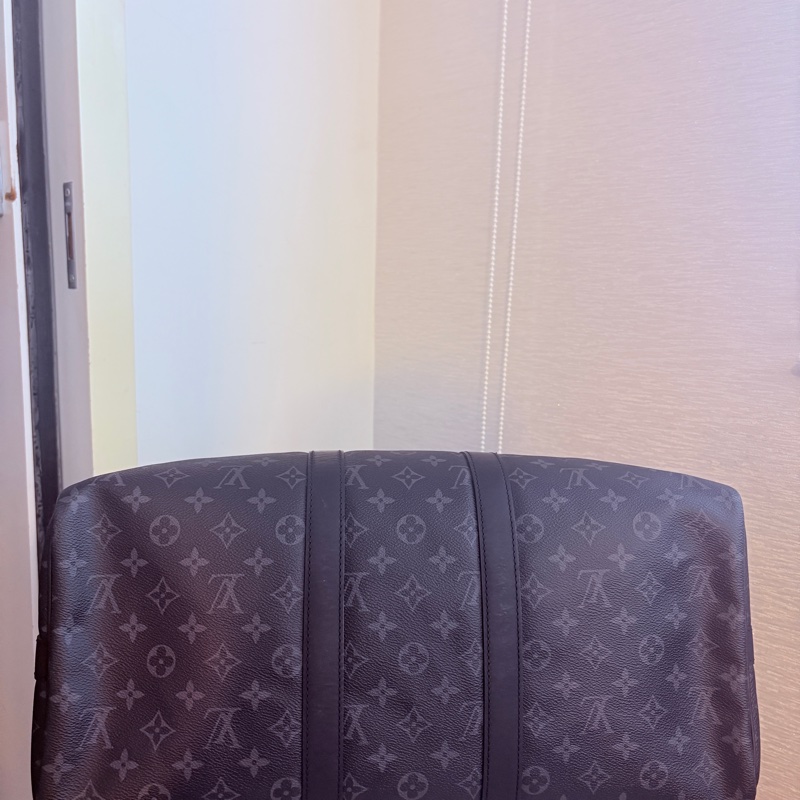 LV Keepall 45 黑灰-3