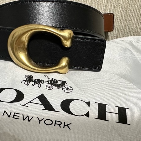 COACH 2.5 腰帶 皮帶 可雙面使用-11