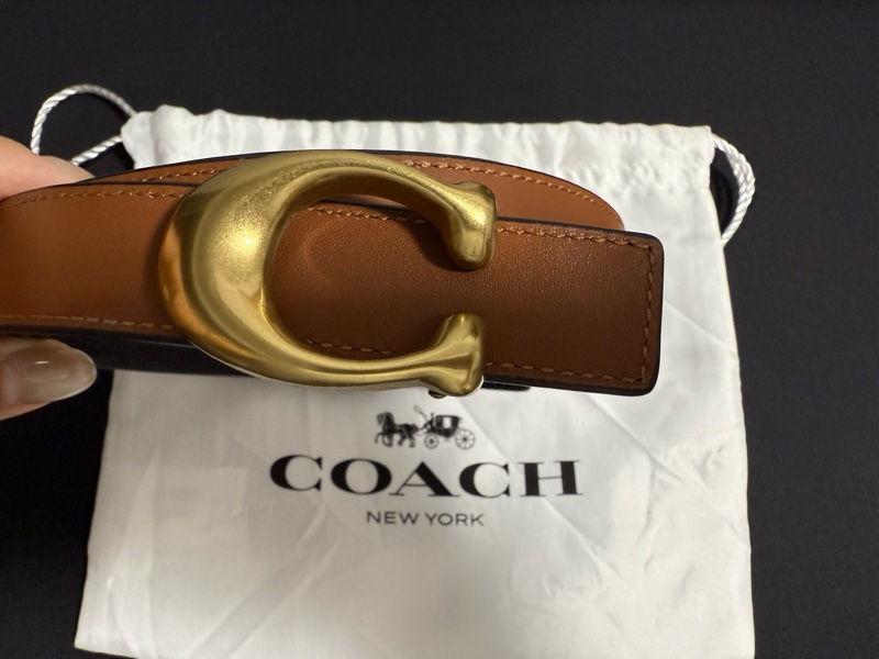 COACH 2.5 腰帶 皮帶 可雙面使用-2