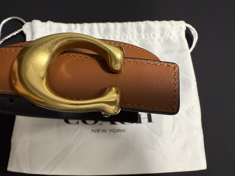 COACH 2.5 腰帶 皮帶 可雙面使用-4