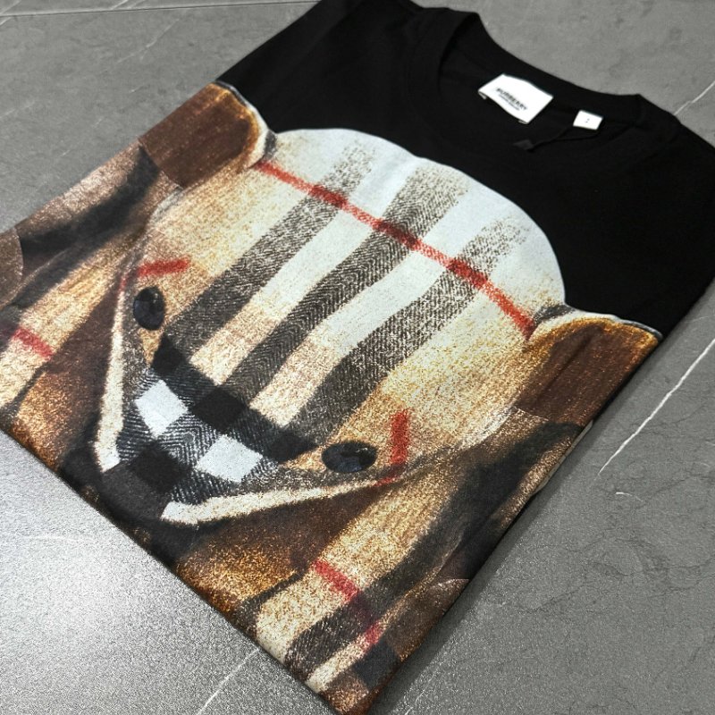 雙11狂歡價🔥經典熊熊上身超可愛！【BURBERRY 巴寶莉】格紋泰迪熊T恤-2